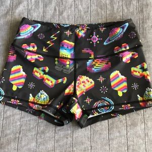 Feed me fight me technicolor shorts